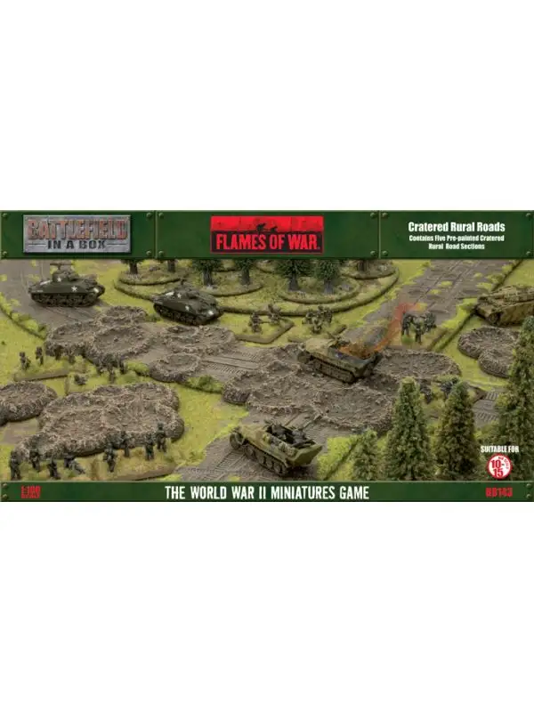 Battlefront BB143 Travel: Cratered Rural Roads (6) Gaming Terrain