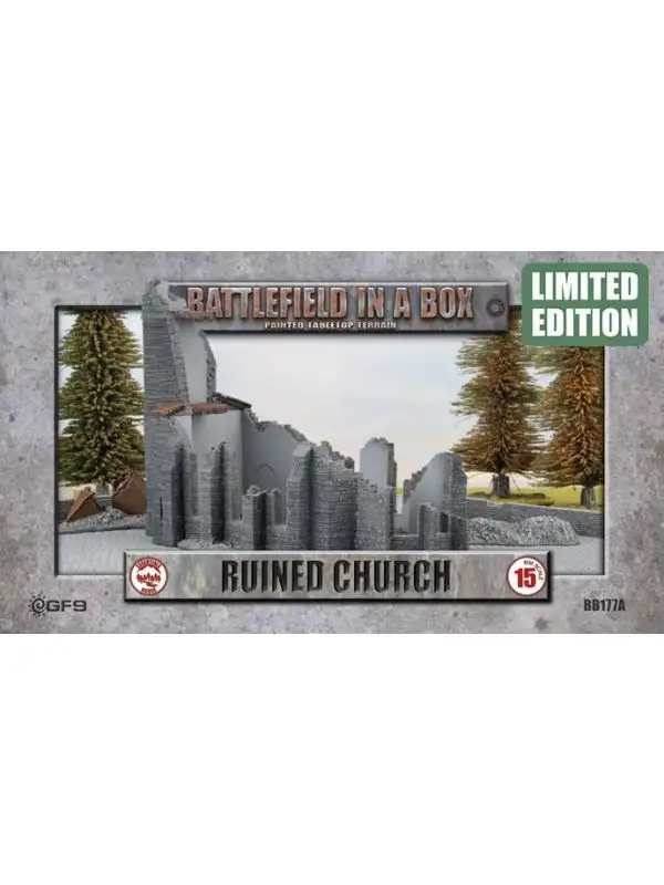 Battlefront BB177A Ruins Church (New Scheme, Limited Edition) Gaming Terrain