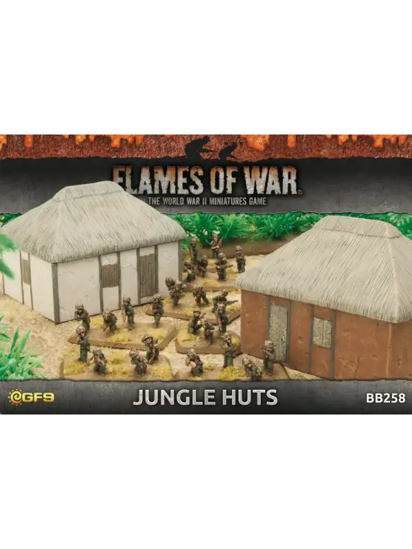 Battlefront BB258 Features: Jungle Huts Gaming Terrain
