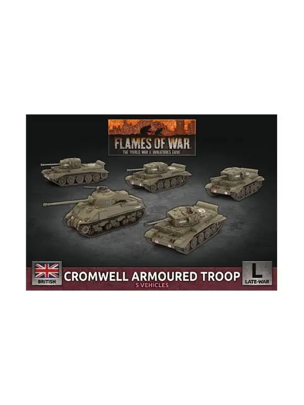 Flames of War BBX57 Cromwell Armored Troop Plastic Gaming Miniatures