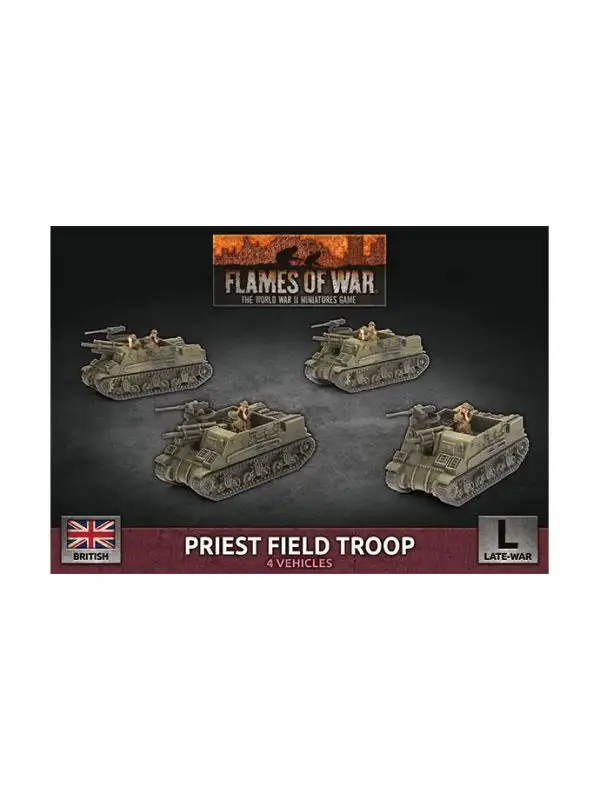 Flames of War BBX64 Priest Field Troop (4 Sp Guns) Plastic Gaming Miniatures