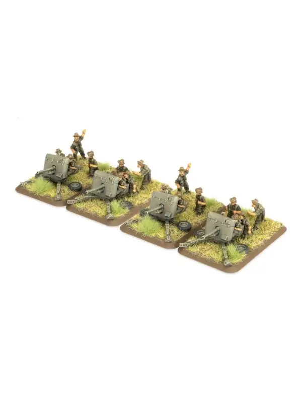 Flames of War BR502 2pdr Anti-tank Platoon Far East (4 Guns) Gaming Miniatures