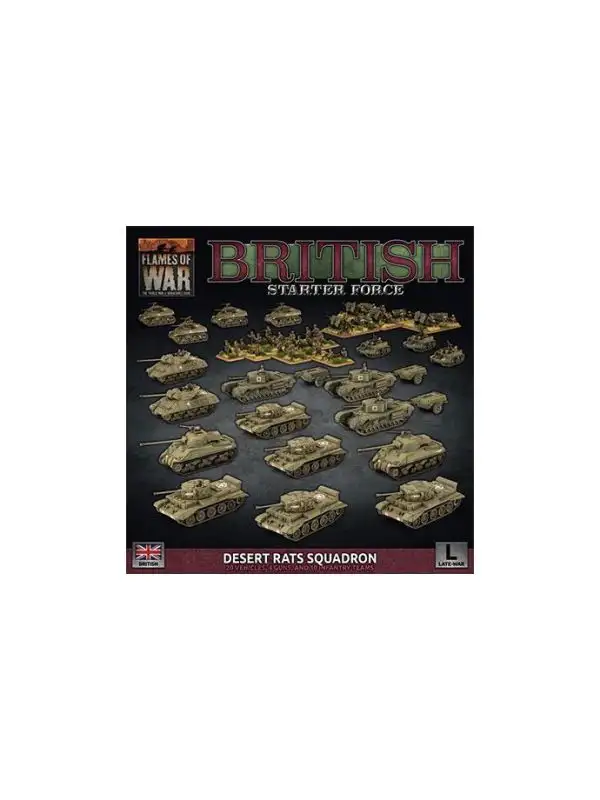 Flames of War BRAB13 British Starter Force: Desert Rats Gaming Miniatures