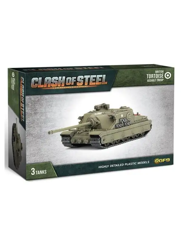 Clash of Steel CSB01 Tortoise Assault Troop (3 Tanks) Plastic Gaming Miniatures