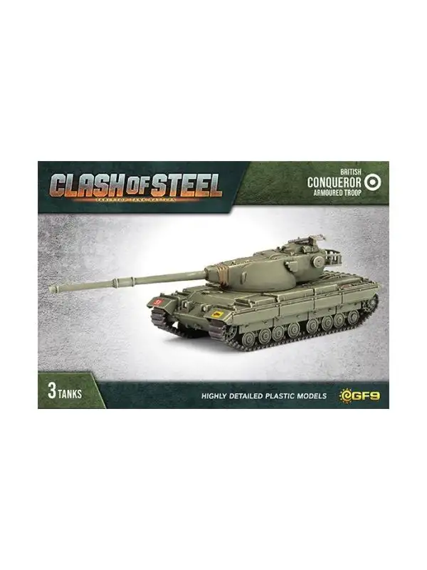 Clash of Steel CSB09 Conqueror Troop (3 Tanks) Plastic Gaming Miniatures