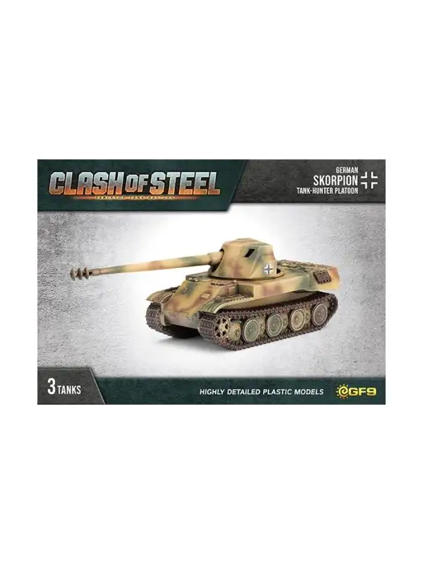 Clash of Steel CSG10 Skorpion G Platoon (3 Tank Hunters) Gaming Miniatures