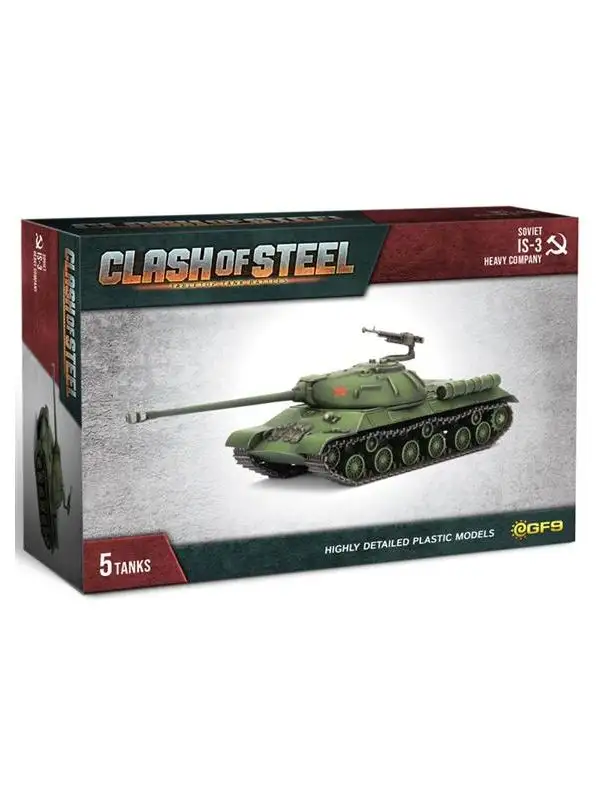 Clash of Steel CSS01 IS-3 Heavy Company (5 Tanks) Plastic Gaming Miniatures
