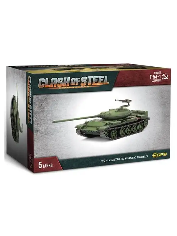 Clash of Steel CSS03 T-54-1 Company (5 Tanks) Plastic Gaming Miniatures