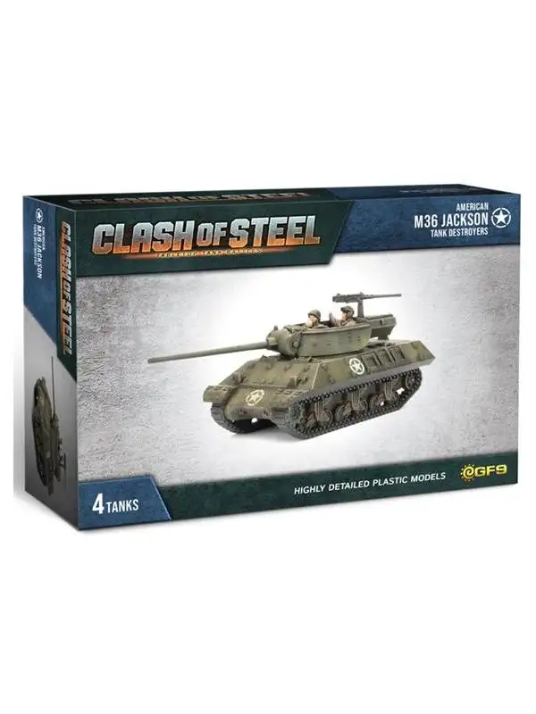 Clash of Steel CSU07 M36 Jackson Tank Destroyers (4 TDs) Gaming Miniatures