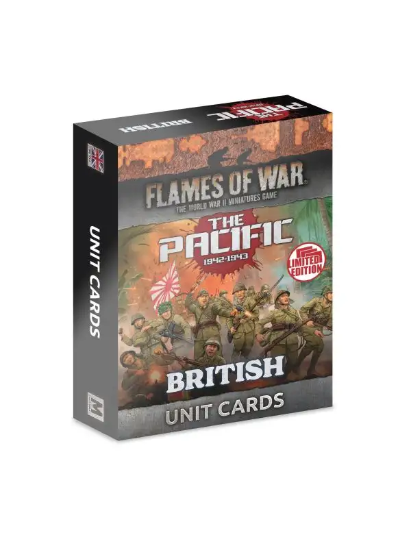 Flames of War FW258BU The Pacific: British, Australian & Indian Unit Cards