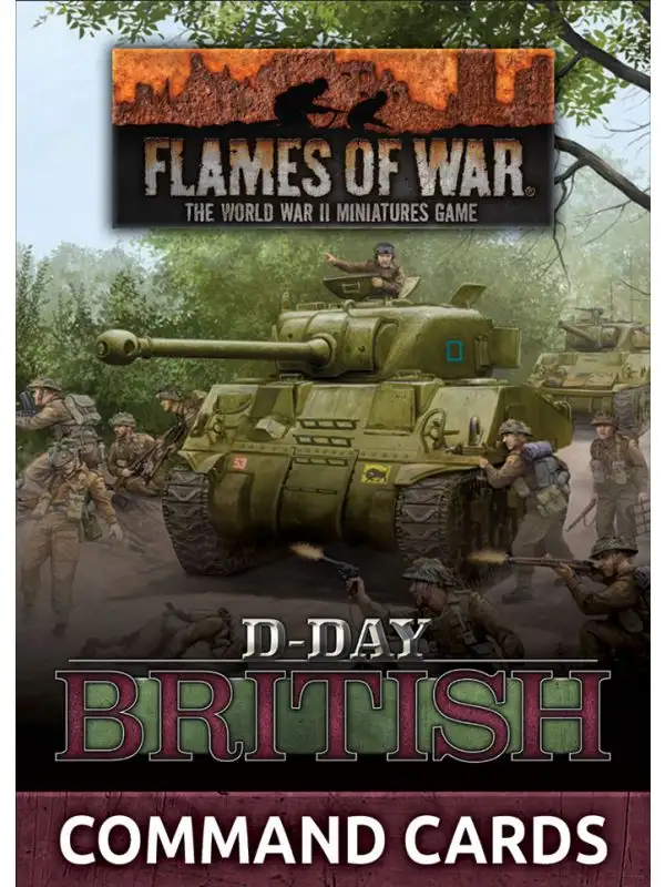 Flames of War D-Day: British Command Cards