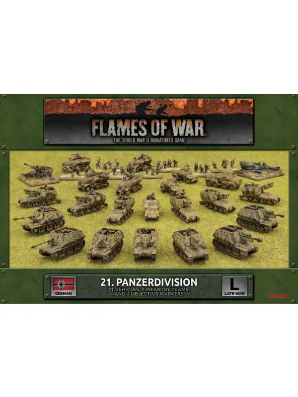 Flames of War GEAB27 21st Panzerdivision with Vehicles, Infantry & More