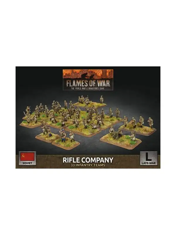 Flames of War SBX79 Soviet Rifle Company Plastic Gaming Miniatures