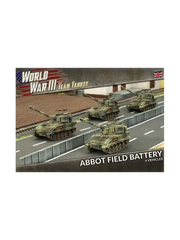 Team Yankee TBBX06 Abbot Field Battery (4 SP Guns) Plastic Gaming Miniatures