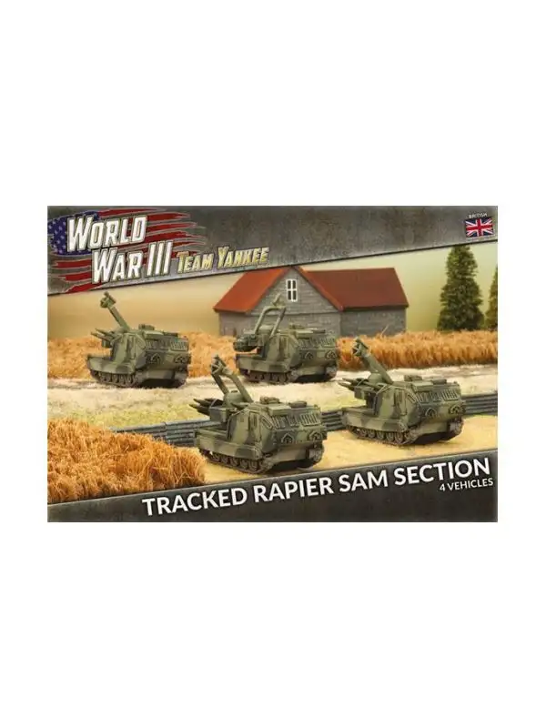 Team Yankee TBBX07 Tracked Rapier SAM Section (4 Vehicles) Gaming Miniatures