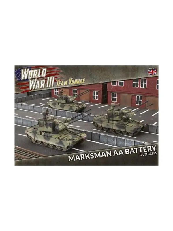 Team Yankee TBBX14 Marksman AA Battery (3 SP AA Guns) Gaming Miniatures