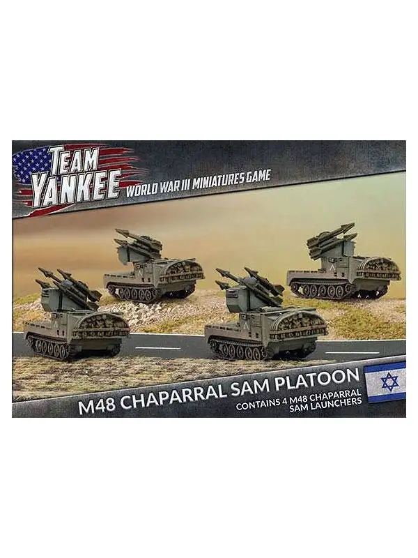 Team Yankee TIBX07 M48 Chaparral SAM Platoon (4 Vehicles) Gaming Miniatures