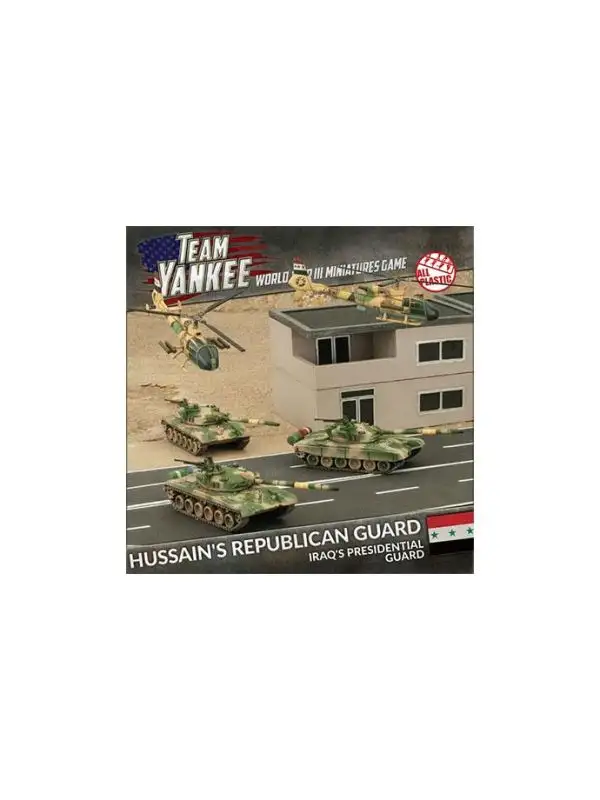 Team Yankee TIQAB01 Hussein's Republican Guard (3 Tanks, 2 Helos) Miniatures