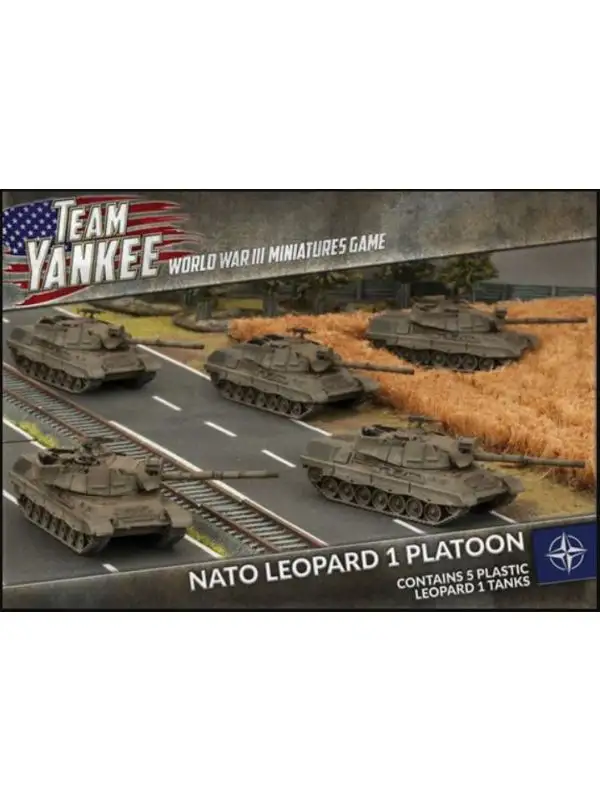 Team Yankee TNBX01 NATO Leopard 1 Tank Platoon (5 Tanks) Gaming Miniatures