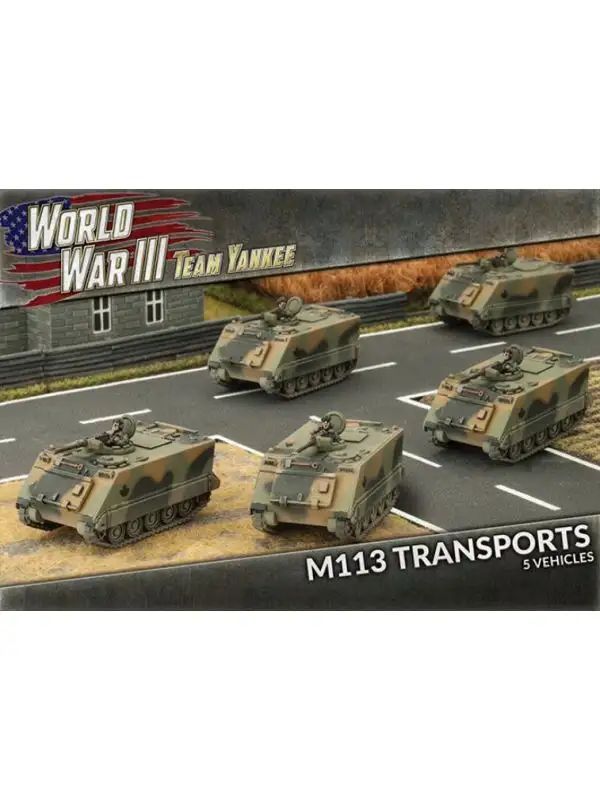 Team Yankee TNBX03 Belgian M113 Platoon (5 Vehicles) Gaming Miniatures