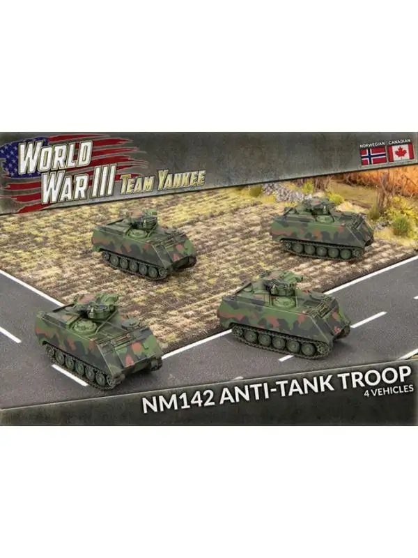 Team Yankee TNOBX02 NM142 Anti-tank Troop (4 Vehicles) Gaming Miniatures