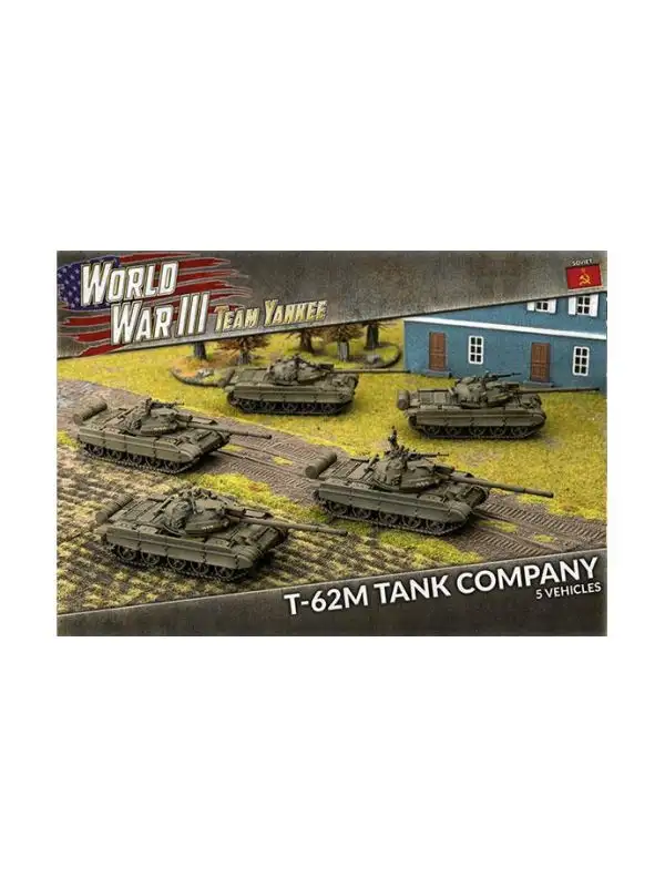 Team Yankee TSBX19 T-62M Tank Company (5 Tanks) Plastic Gaming Miniatures