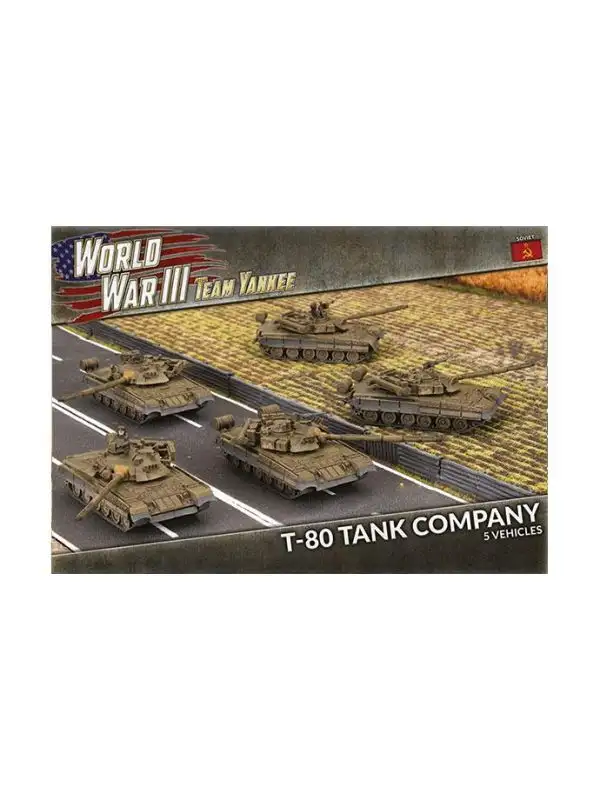 Team Yankee TSBX21 T-80 Tank (5 Tanks) Company Plastic Gaming Miniatures
