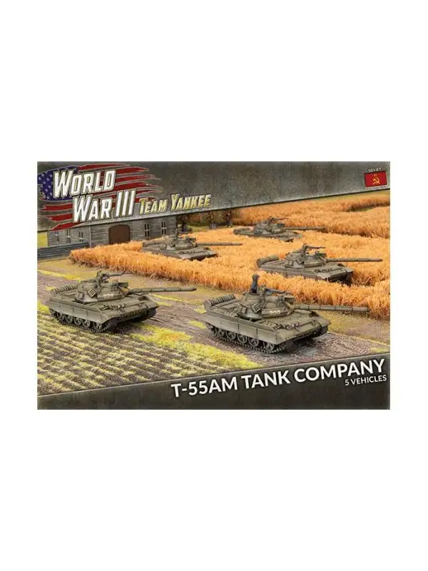 Team Yankee TSBX22 T-55AM Tank Company (5 Tanks) Plastic Gaming Miniatures