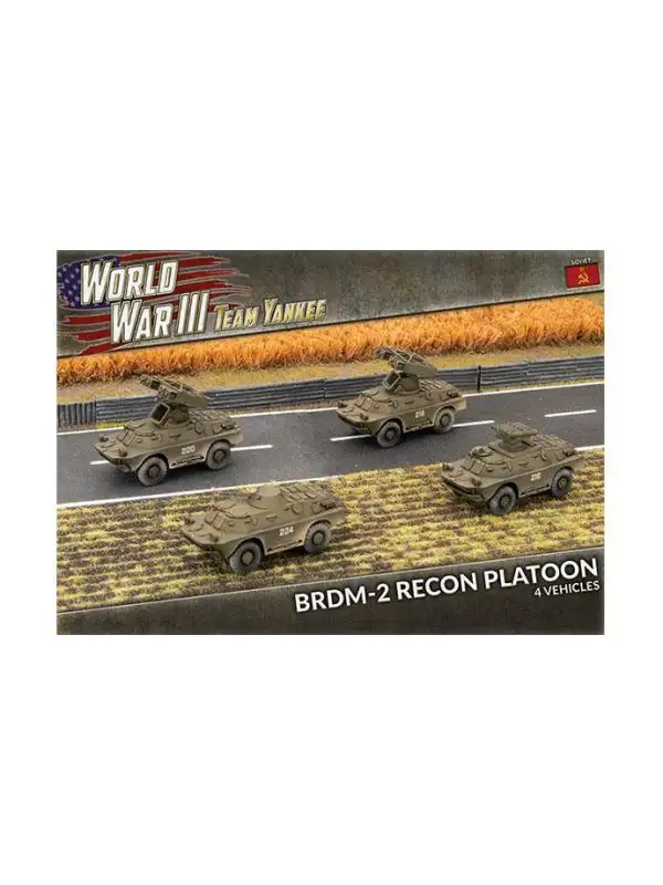 Team Yankee TSBX24 BRDM Platoon (4 Vehicles) Plastic Gaming Miniatures