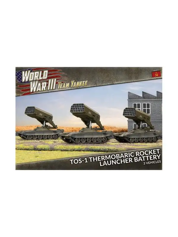 Team Yankee TSBX25 TOS-1 Rocket Launcher Battery (3 Launchers) Gaming Miniatures