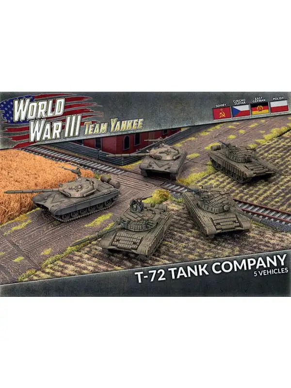 Team Yankee TSBX29 T-72B Tank Company (5 Tanks) Gaming Miniatures