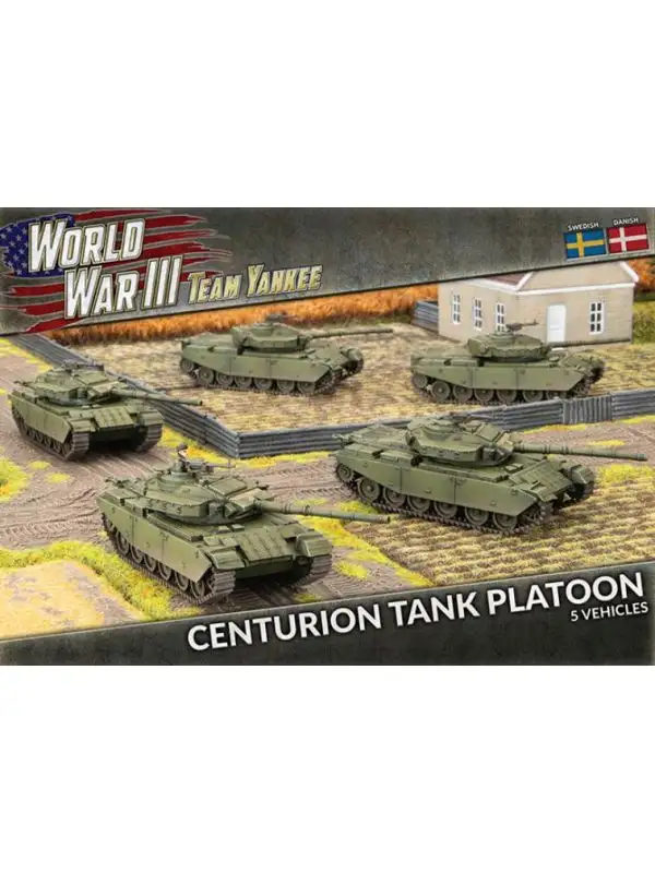 Team Yankee TSWBX02 Centurion Tank Platoon (5 Tanks) Plastic Gaming Miniatures