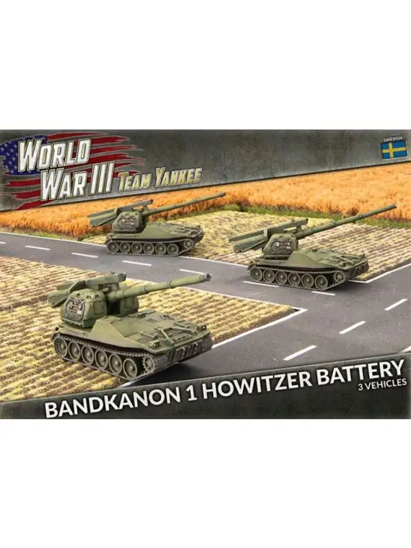 Team Yankee TSWBX06 Bandkanon 1 Howitzer Battery (3 SP Guns) Gaming Miniatures