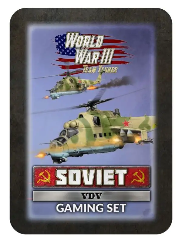 Team Yankee TTK25 Soviet VDV Gaming Set with Tokens, Objectives & Dice