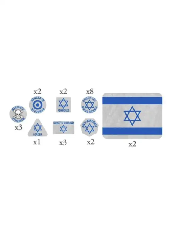 Team Yankee TTK26 Israeli Token Set