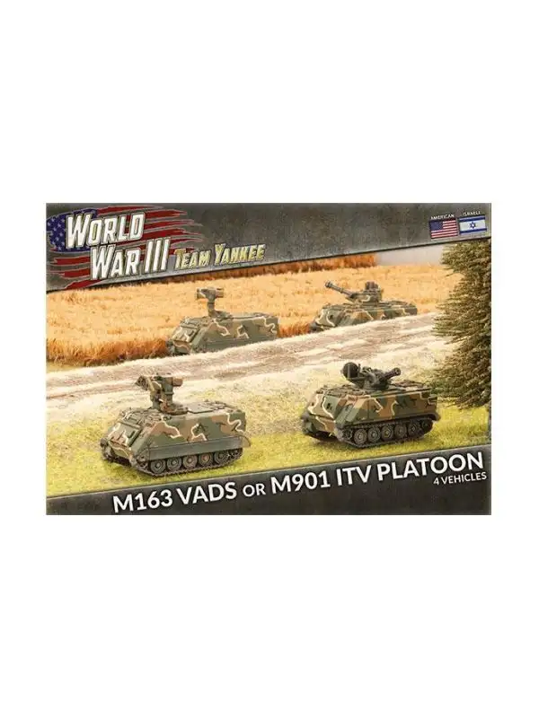 Team Yankee TUBX02 M163 VADS or M901 ITV Platoon (4 Vehicles) Gaming Miniatures