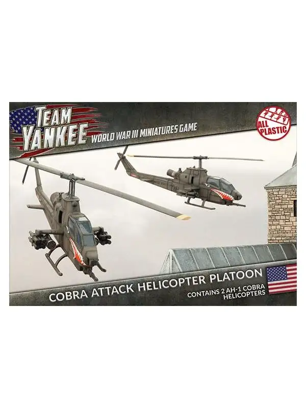 Team Yankee TUBX05 Cobra Attack Helicopter Platoon (2 Helos) Plastic Miniatures