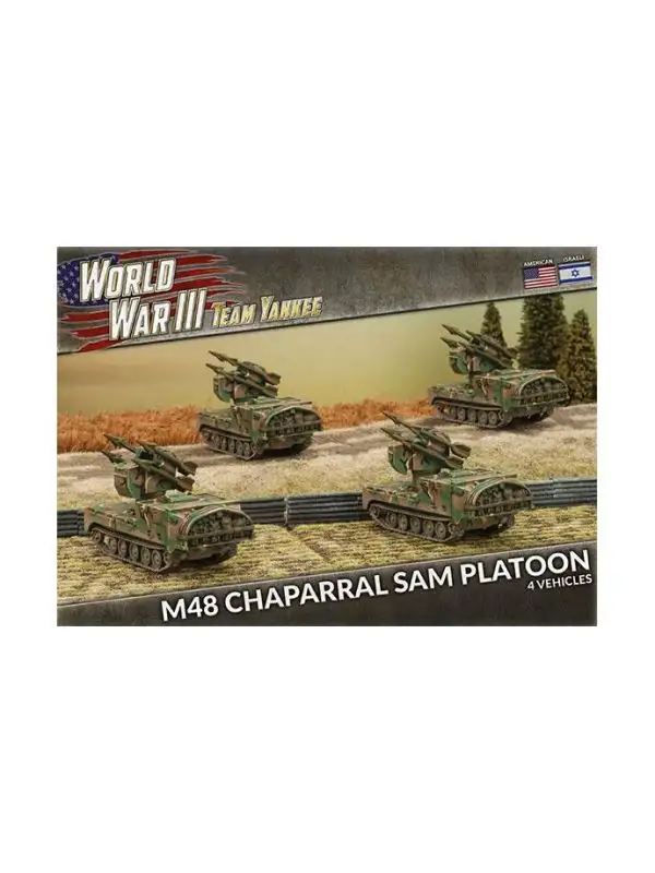 Team Yankee TUBX09 M48 Chaparral SAM Platoon (4 Vehicles) Gaming Miniatures