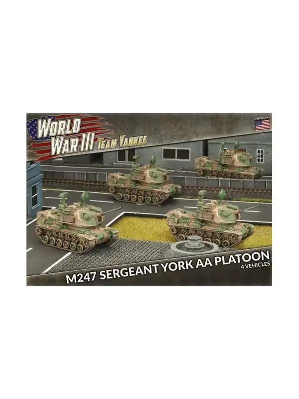 Team Yankee TUBX10 M247 Sergeant York AA Platoon (4 Vehicles) Gaming Miniatures