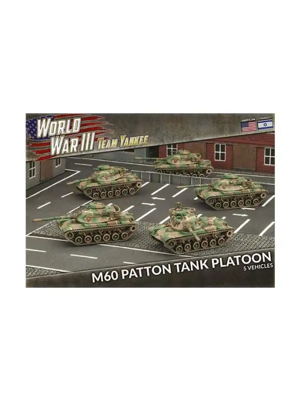 Team Yankee TUBX11 M60 Patton Tank Platoon (5 Tanks) Plastic Gaming Miniatures