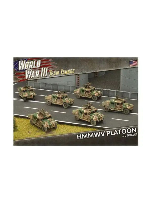 Team Yankee TUBX14 HMMWV Platoon (6 Vehicles) Plastic Gaming Miniatures