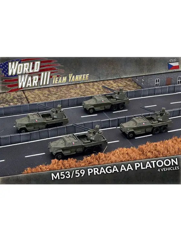Team Yankee TWBX04 M53/59 Praga AA Platoon (4 Vehicles) Gaming Miniatures