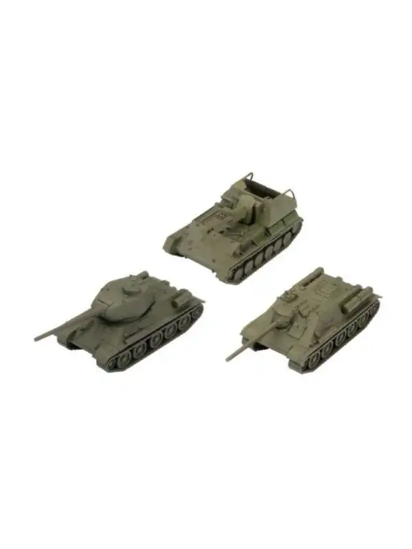 World of Tanks WOT76 USSR Tank Platoon T-34-85, SU-76M & SU-85