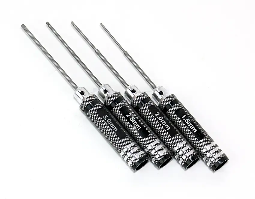 Hex Tool Driver Set - Metric (1.5, 2.0, 2.5, 3.0mm)