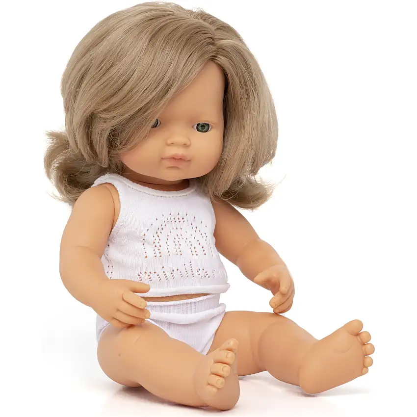 Caucasian Baby Doll | Dark Blond Girl 15"