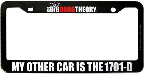 The Big Bang Theory My Other Car Is The 1701-D License Plate Frame