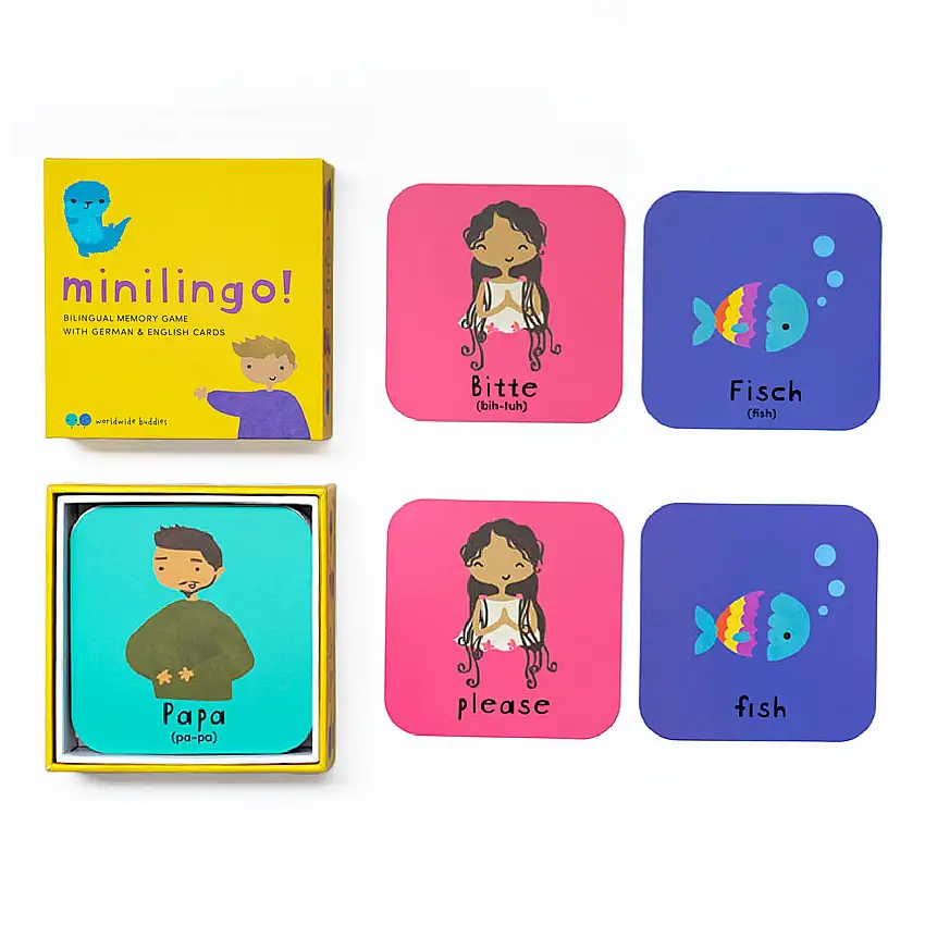 Minilingo, English/German Flashcards