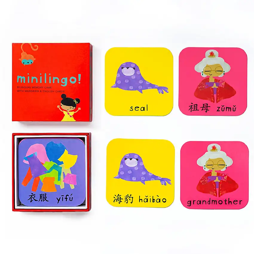 Minilingo, English/Mandarin Flashcards