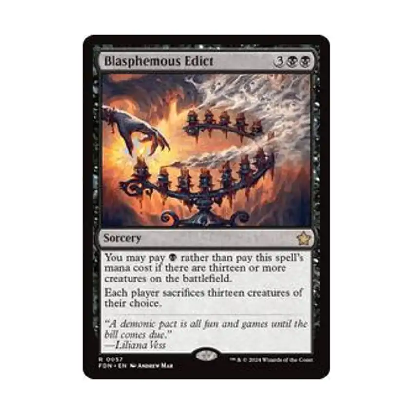 Blasphemous Edict (R) (Foil)