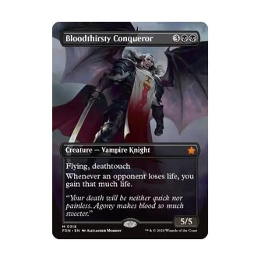 Bloodthirsty Conqueror (Borderless) (MR) (Foil)